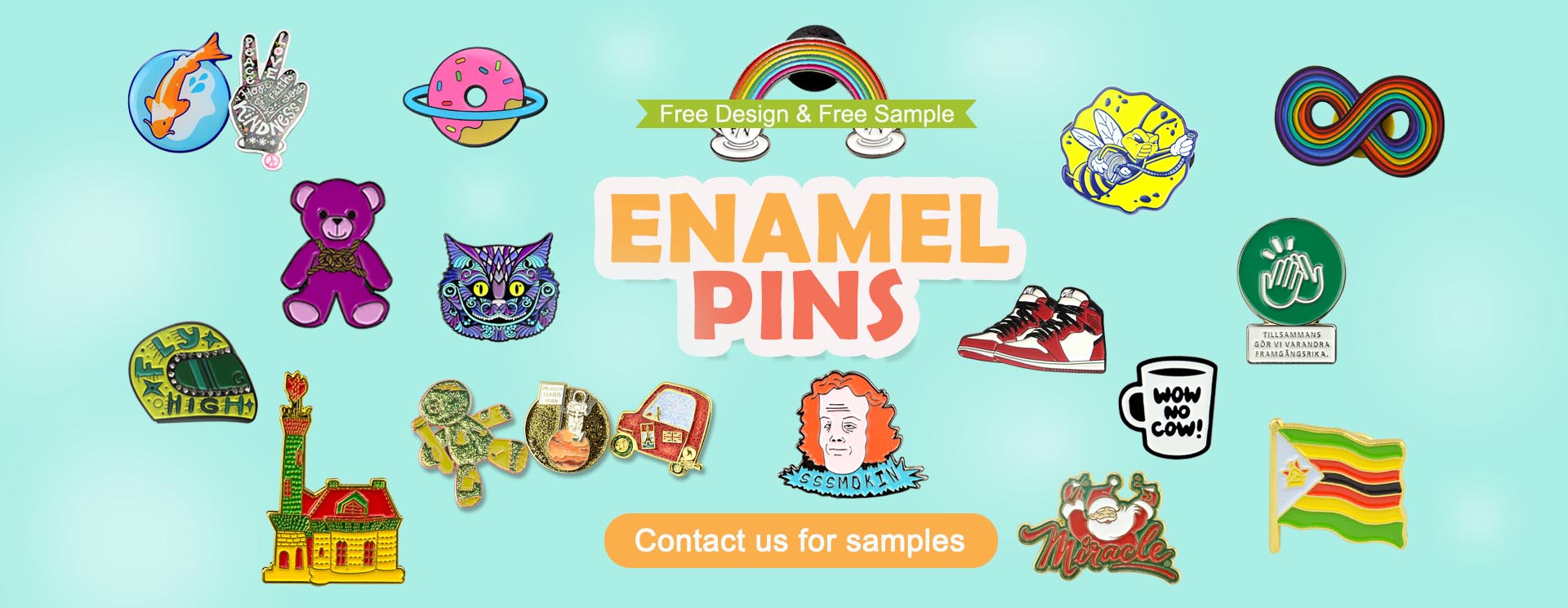 Enamel Pins Ready To Ship