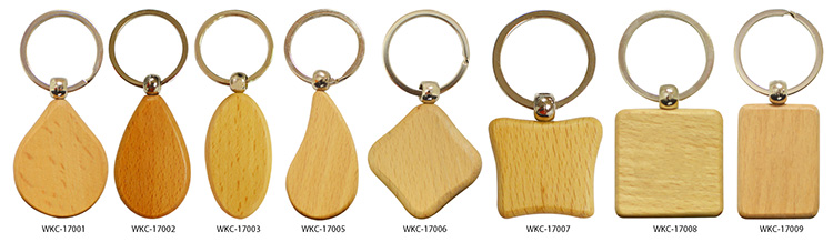 Artigifts Keyring Factory Custom Bulk Cheap Blank Wooden Key Holder