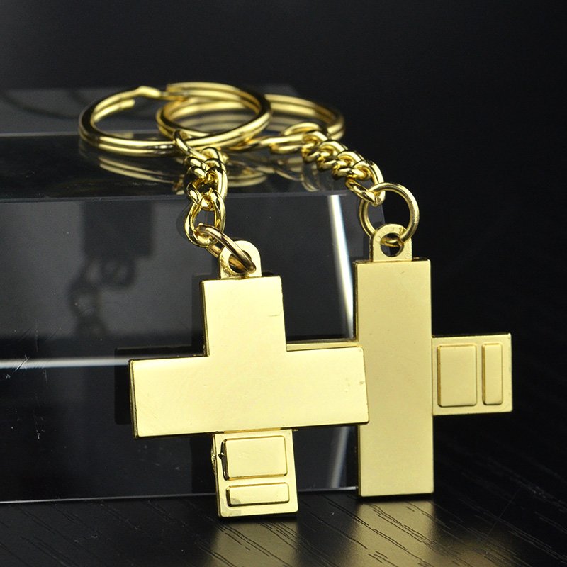 Keychain Keyring Zinc Alloy Gold Plated