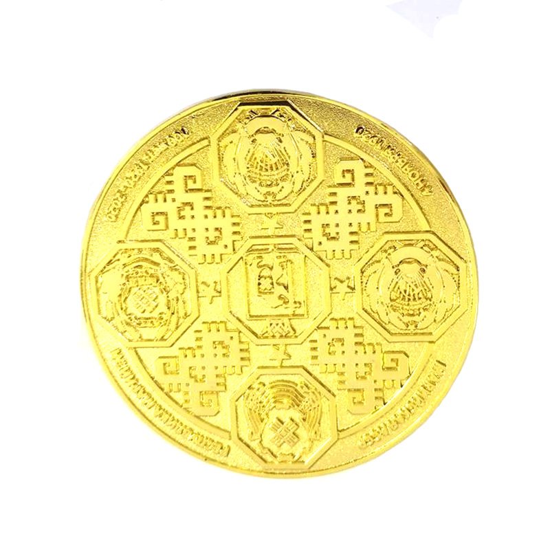 Custom Gold Dollar Coin 2D Metal Coin
