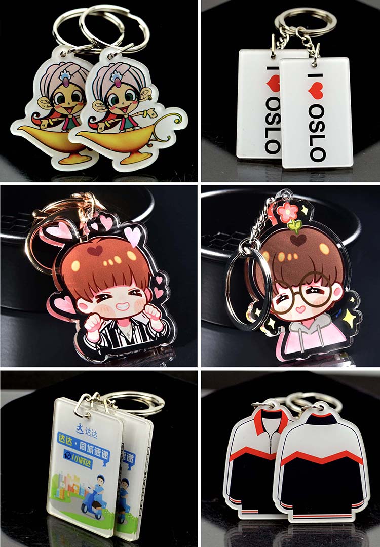 Custom Printed Acrylic Keychains Wholesale Cute Anime Acrylic Charms