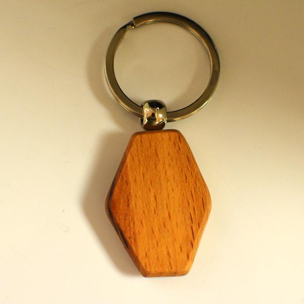  House wood keychain engraved gift with name