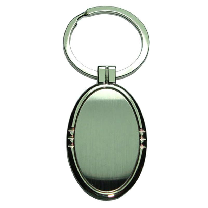Custom Engraved Zinc Alloy Sublimation Blank Laser Keychain Metal