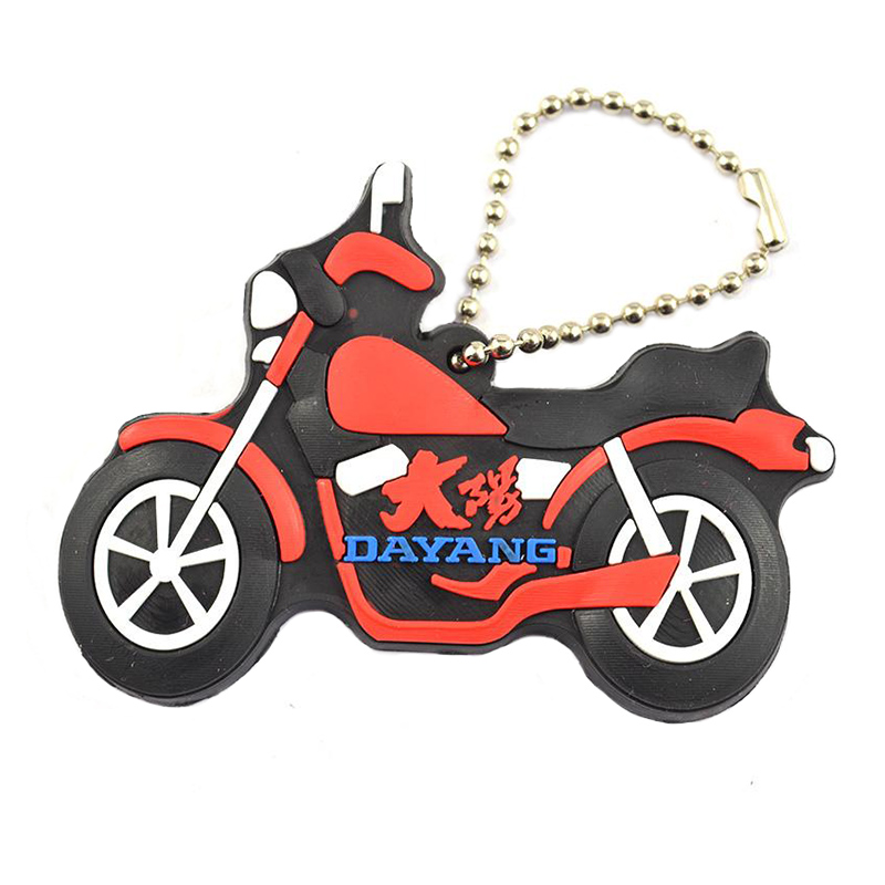 Soft Pvc Keychain Motorcycle Custom Bulk Rubber Key Chains PVC keychain