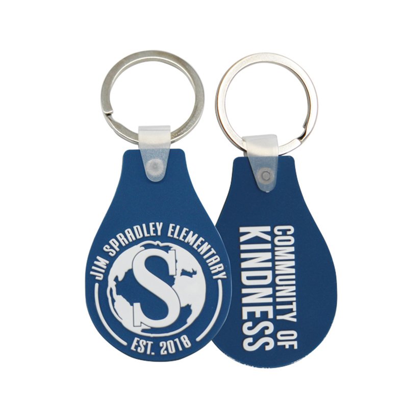 Recycled Keychain Soft Pvc Key Chain Custom Rubber Keyrings PVC keychain