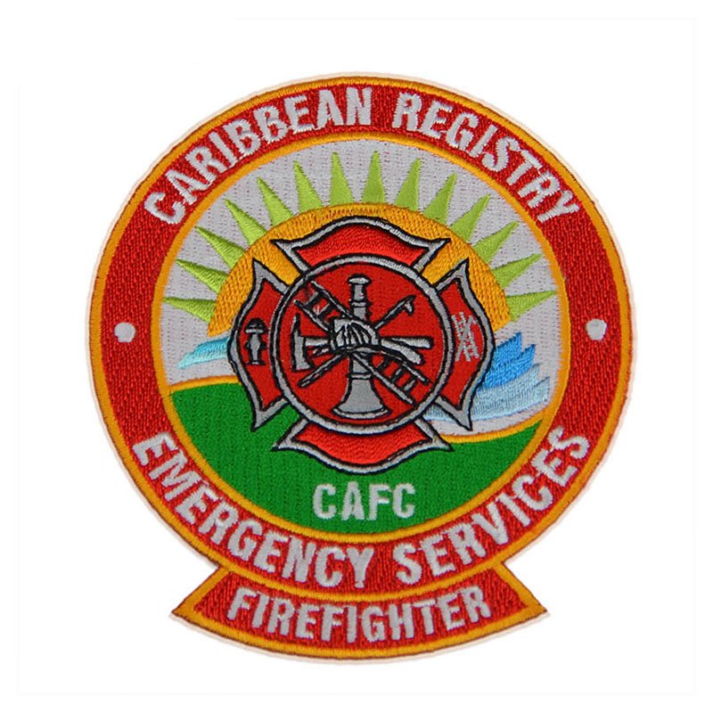 Wholesale Embroidered Badges Custom Made Fabric Patch Badge Pin Badge