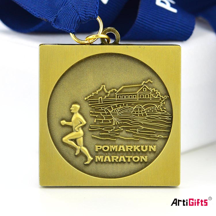 Marathon Medal Manufacturer Custom Medallion Personalised Trophy