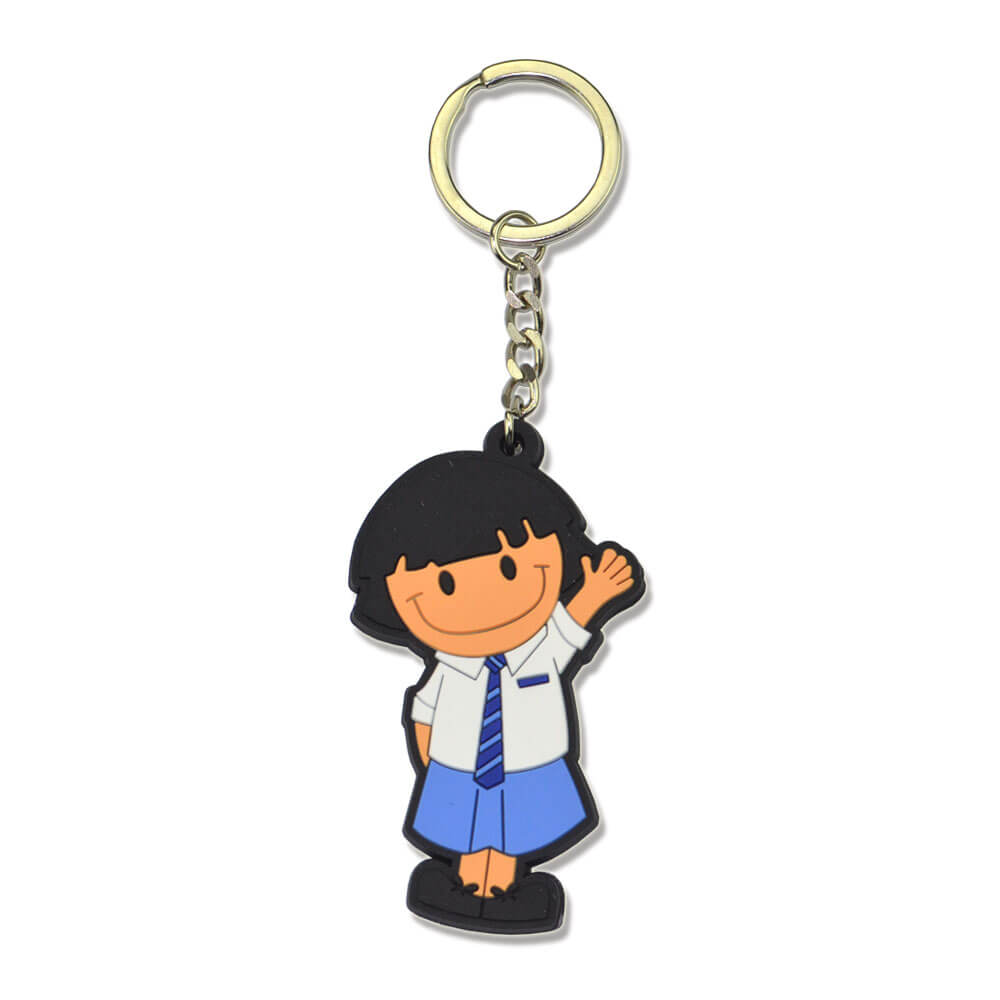 Custom Promotional Gifts Cartoon Animal 2d Key Chain Soft Keyring 3d Rubber PVC Keychain