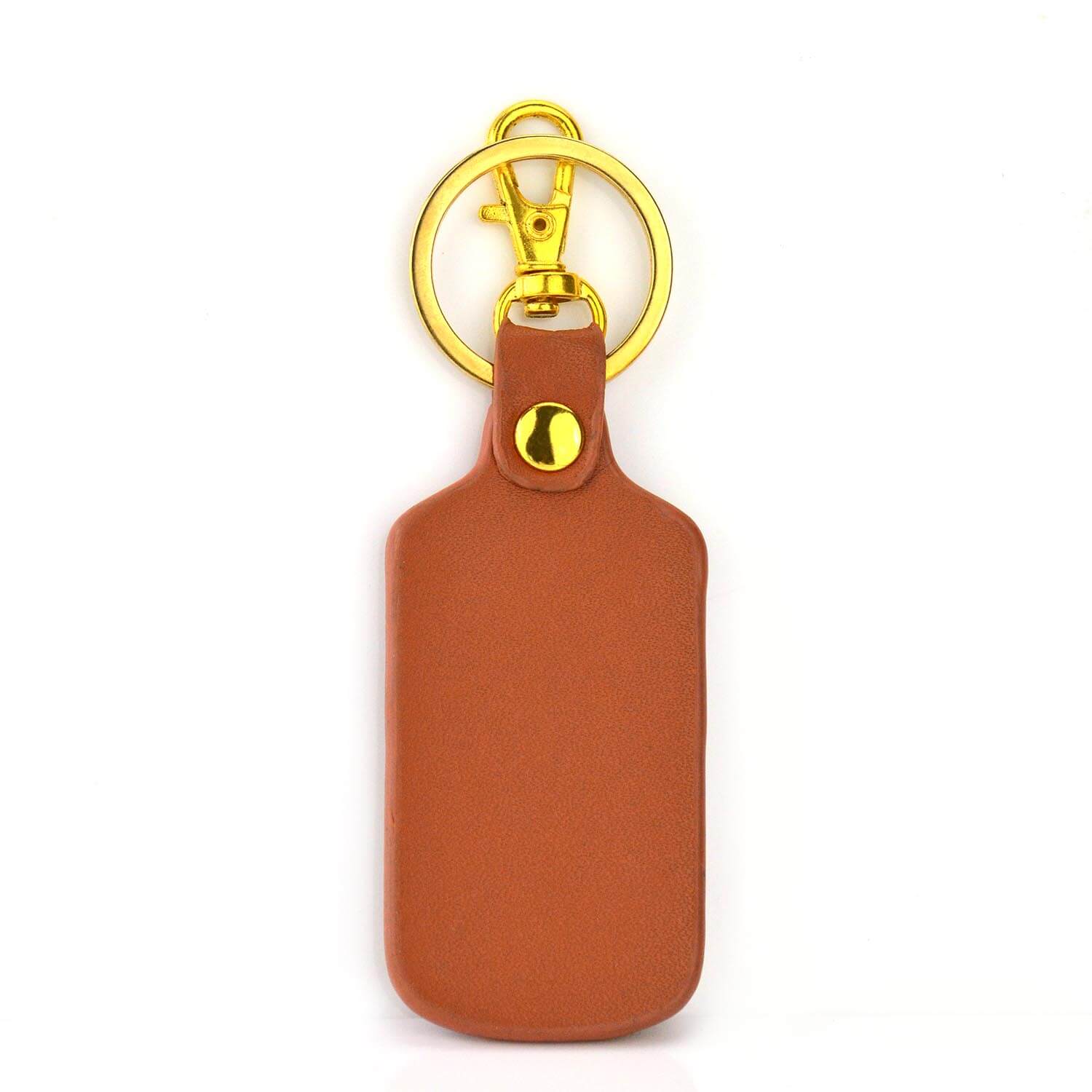Personalized Logo Blank Faux Holder Ring Custom Luxury Pu Leather Key Chain