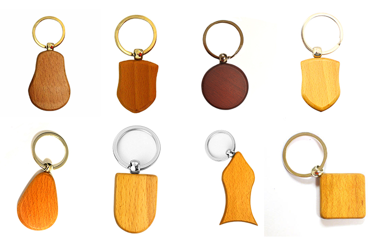 custom wooden keychain