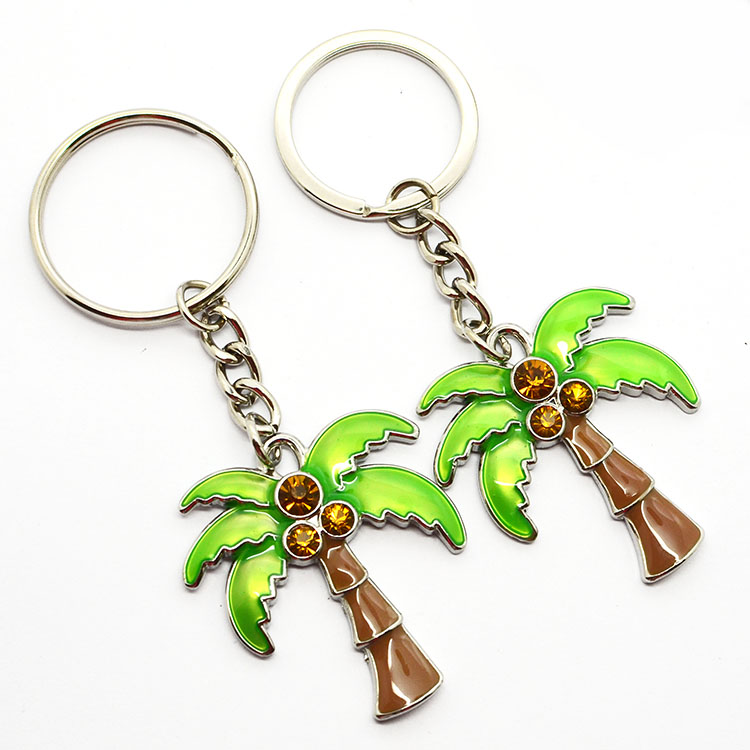 Wholesale Factory ODM No Minimum Custom Made Cute And Beautiful Metal Keychain With Double End Rings