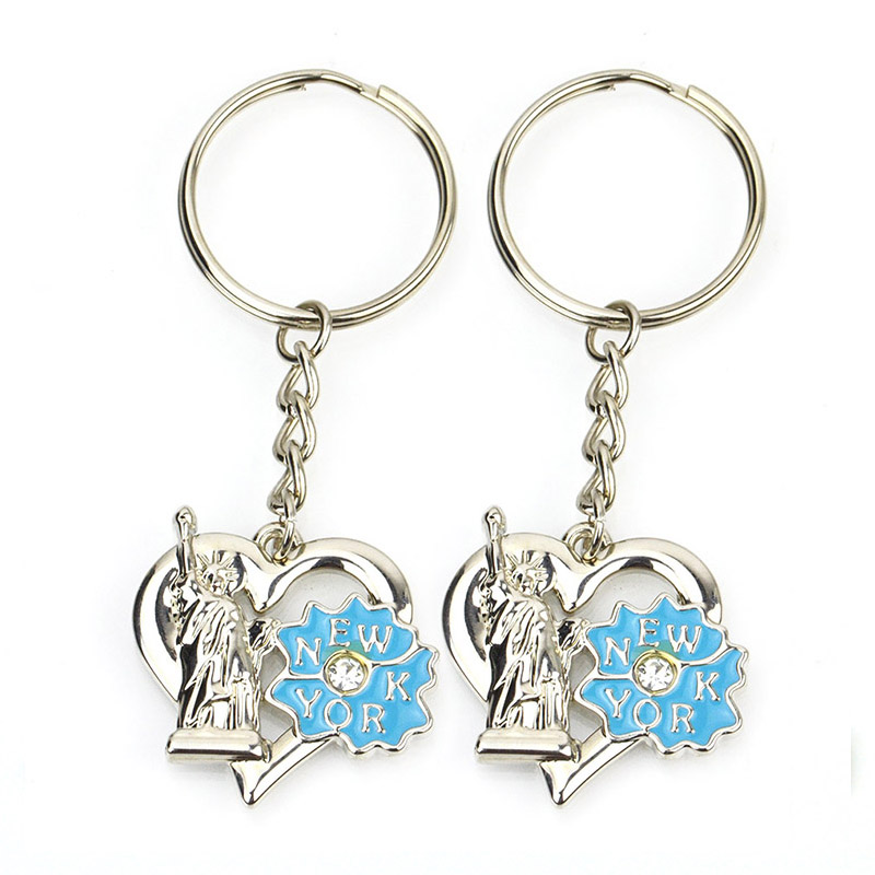 Sublimation Key Chain Stainless Steel Anime Metal Key Chain