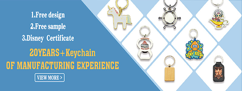 Custom Logo Metal 3D Ring Key Chain
