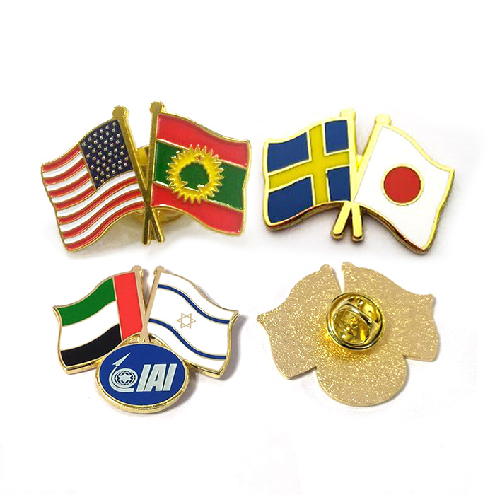 Wholesale Custom Metal Logo Stick Pins Flag Lapel Pins Funny Enamel Pins