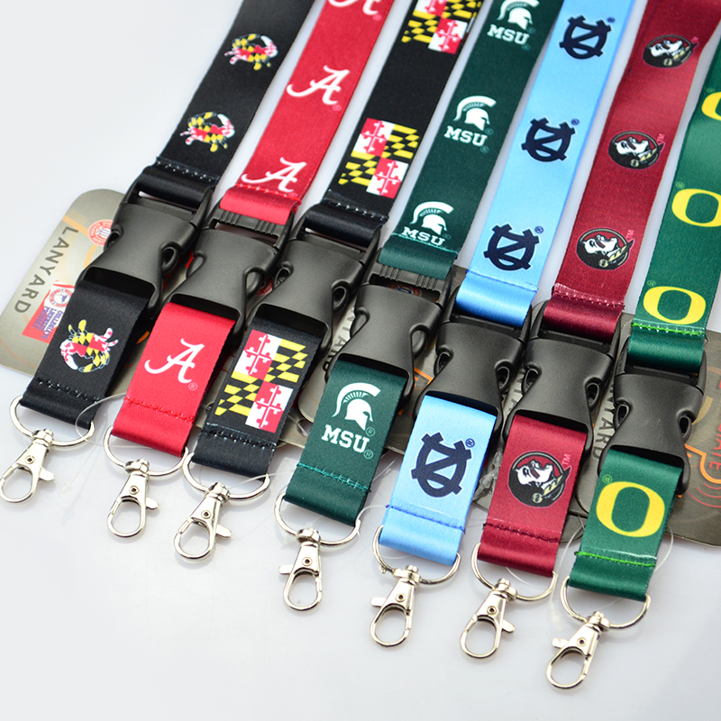 Personalized Polyester Neck Lanyards keychain Sublimation Custom Logo For Key