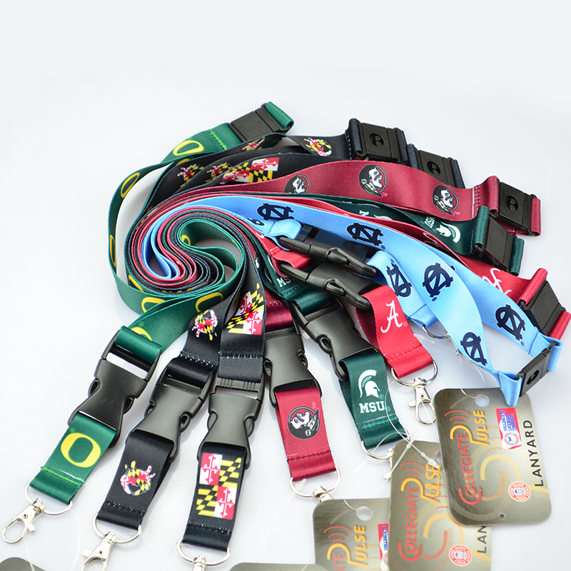 Personalized Polyester Neck Lanyards keychain Sublimation Custom Logo For Key