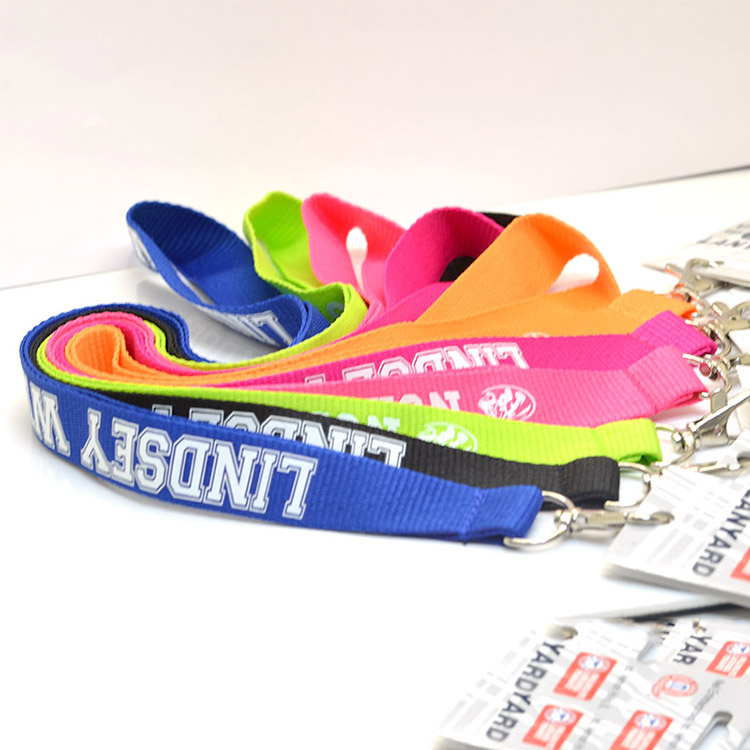 New Design Id Card Lanyard With Detachable Keychain Polyester Nylon Lanyards for Keys