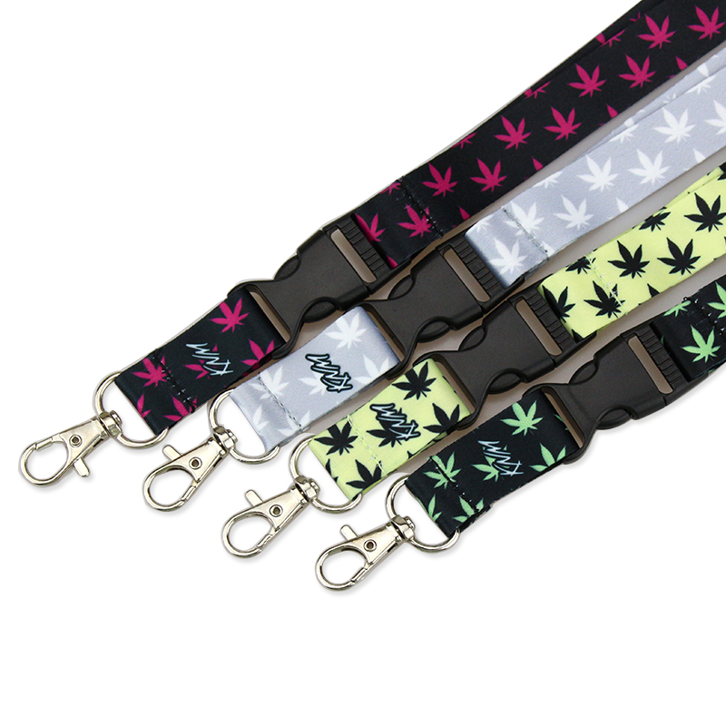 Custom Logo Dye Sublimation Polyester Keychain Lanyard Wholesale Neck Lanyards Strap