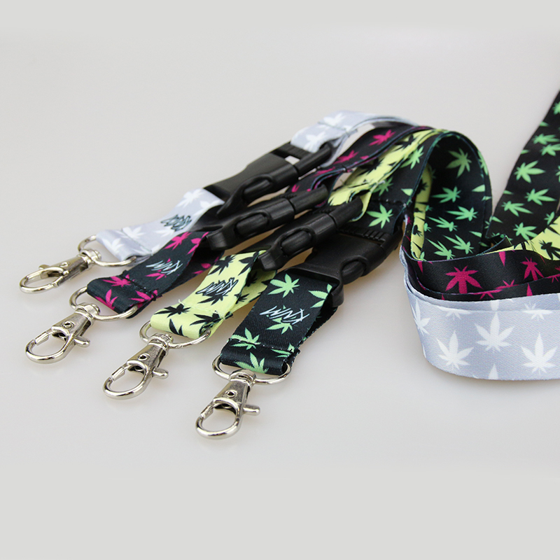 Custom Logo Dye Sublimation Polyester Keychain Lanyard Wholesale Neck Lanyards Strap