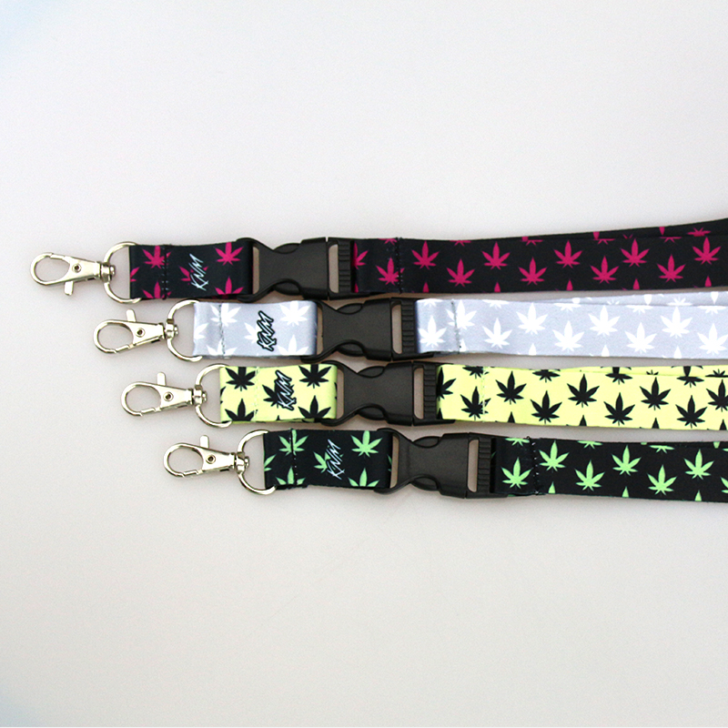 Custom Logo Dye Sublimation Polyester Keychain Lanyard Wholesale Neck Lanyards Strap