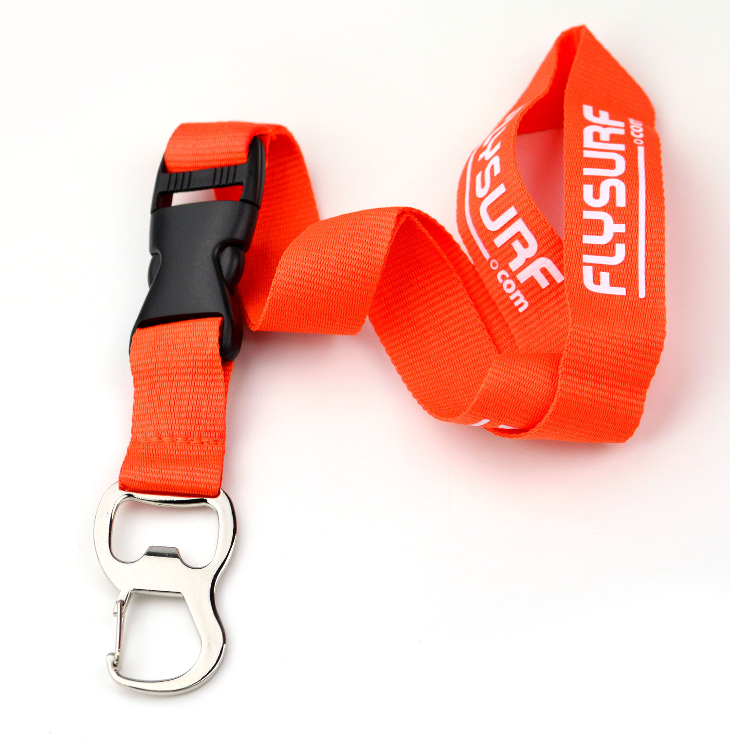 Personalized Lanyard Keychains Silk Printed With Plastic Buckle