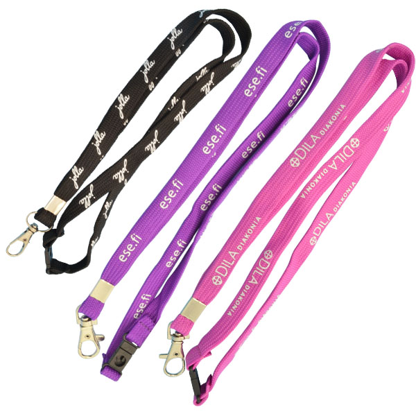 Wholesale Custom Logo Lanyards 20MM Polyester Lanyard Pink Lanyard