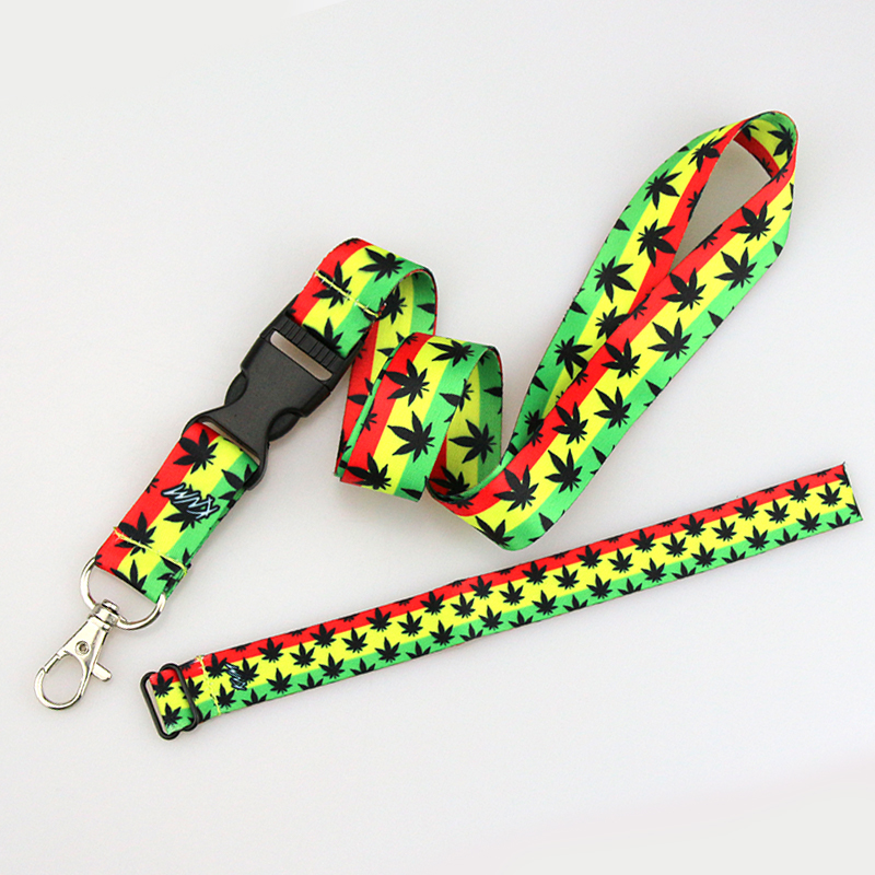 Factory Custom Fashion Lanyards keychain Plastic Buckle Sublimation