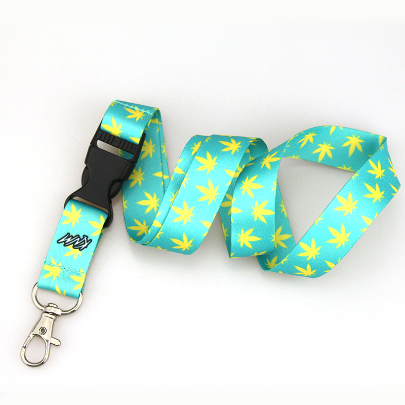 Factory Custom Fashion Lanyards keychain Plastic Buckle Sublimation