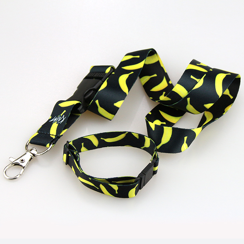 Factory Custom Fashion Lanyards keychain Plastic Buckle Sublimation