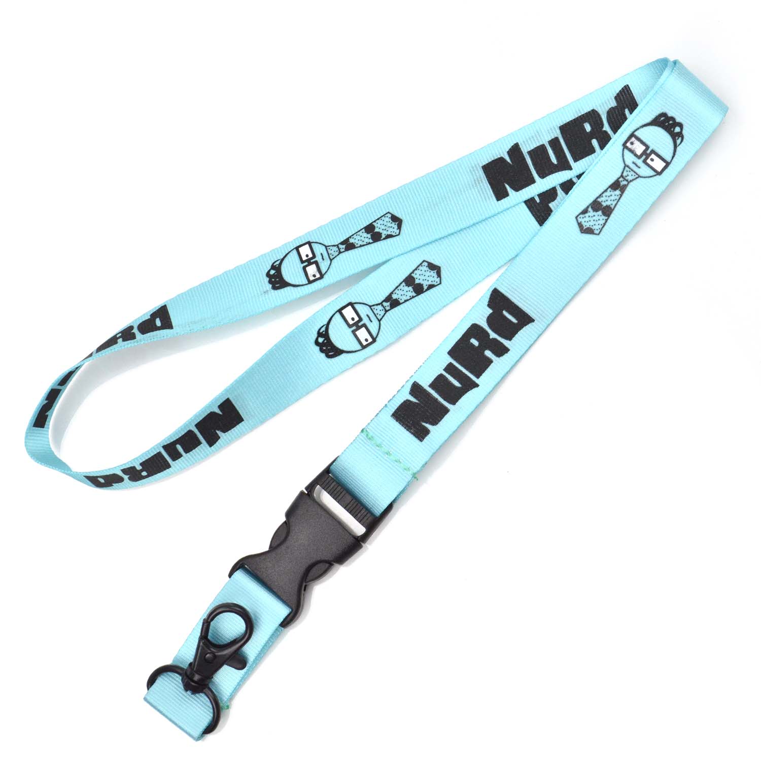 Customized Durable Lanyard Keychain Bulk Nylon Silk Printed Designer