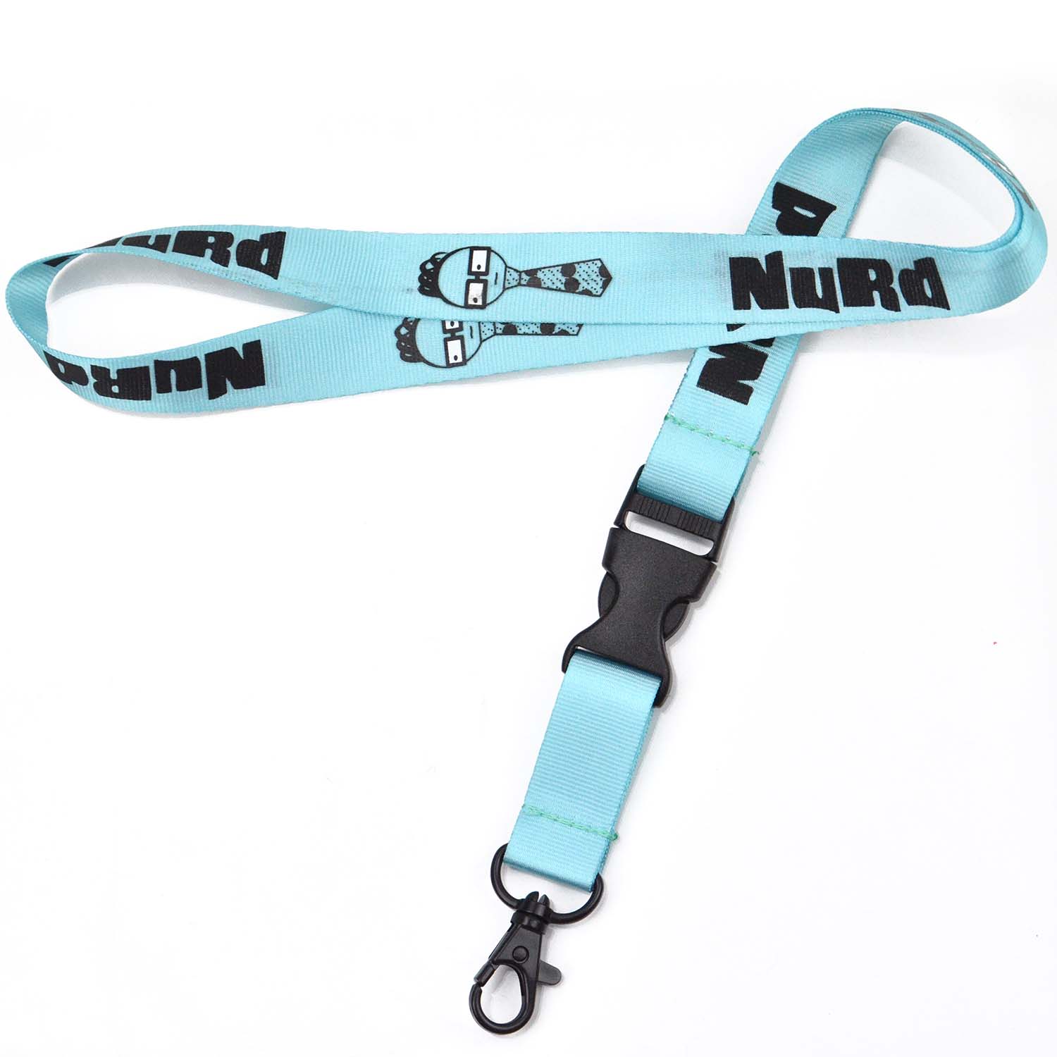 Customized Durable Lanyard Keychain Bulk Nylon Silk Printed Designer