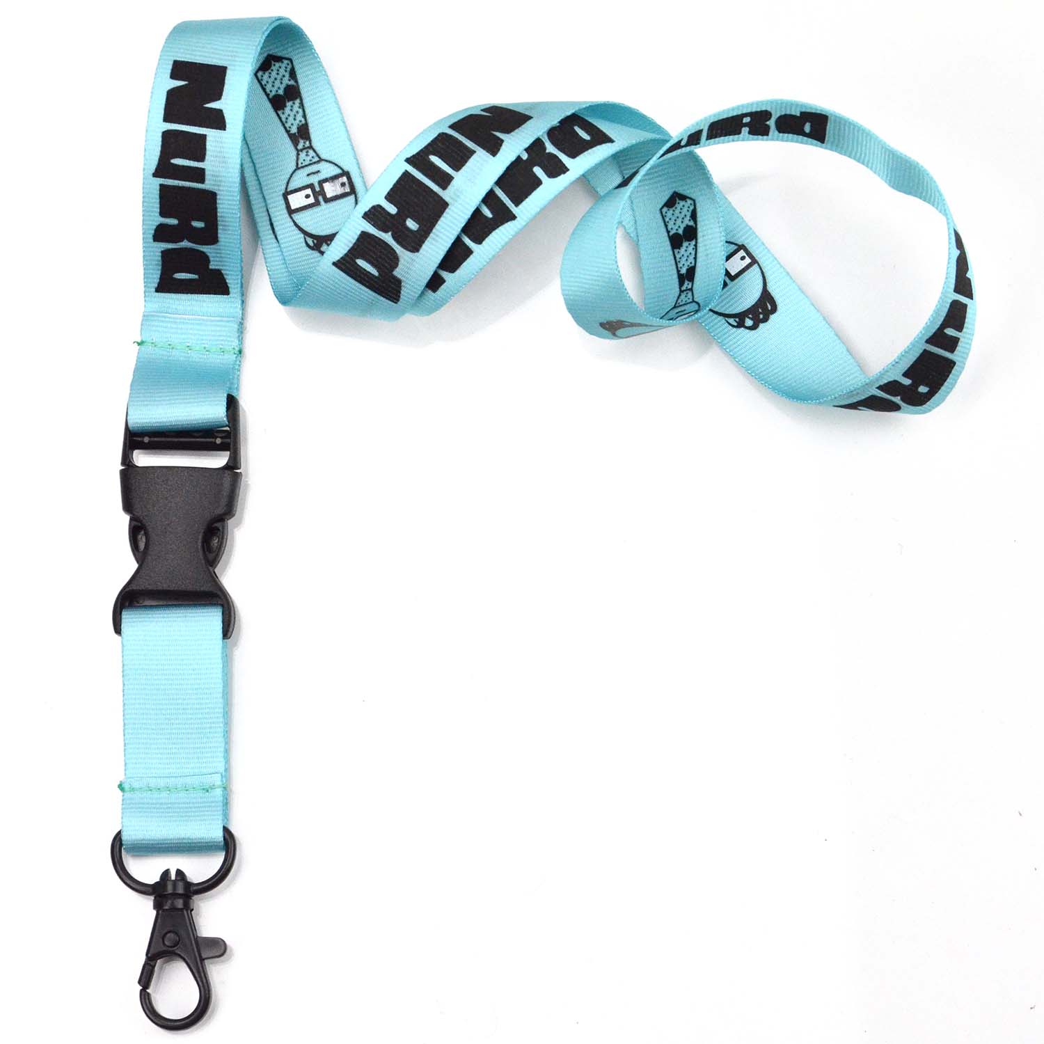 Customized Durable Lanyard Keychain Bulk Nylon Silk Printed Designer