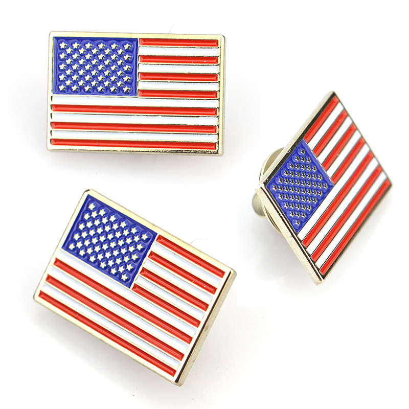 Wholesale Metal Custom Souvenirs National Flag Pin Badge Magnet Soft Hard Enamel Pins