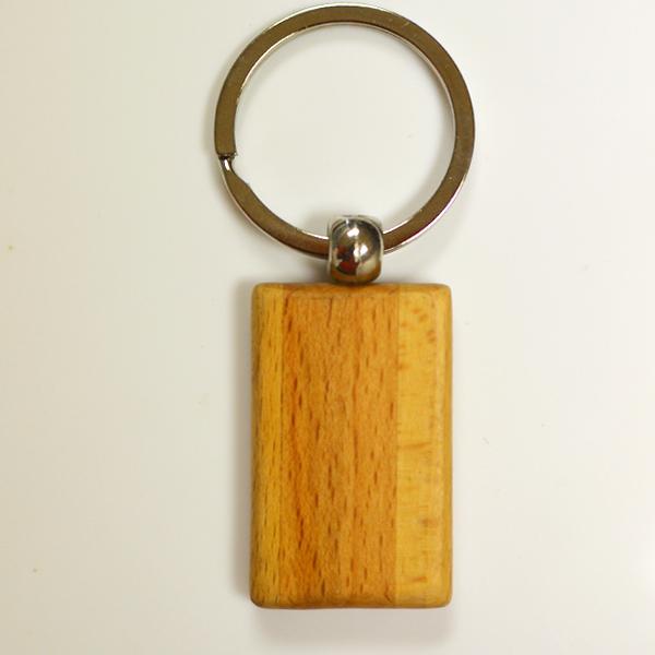 Manufactory production customized cheap wood keychain