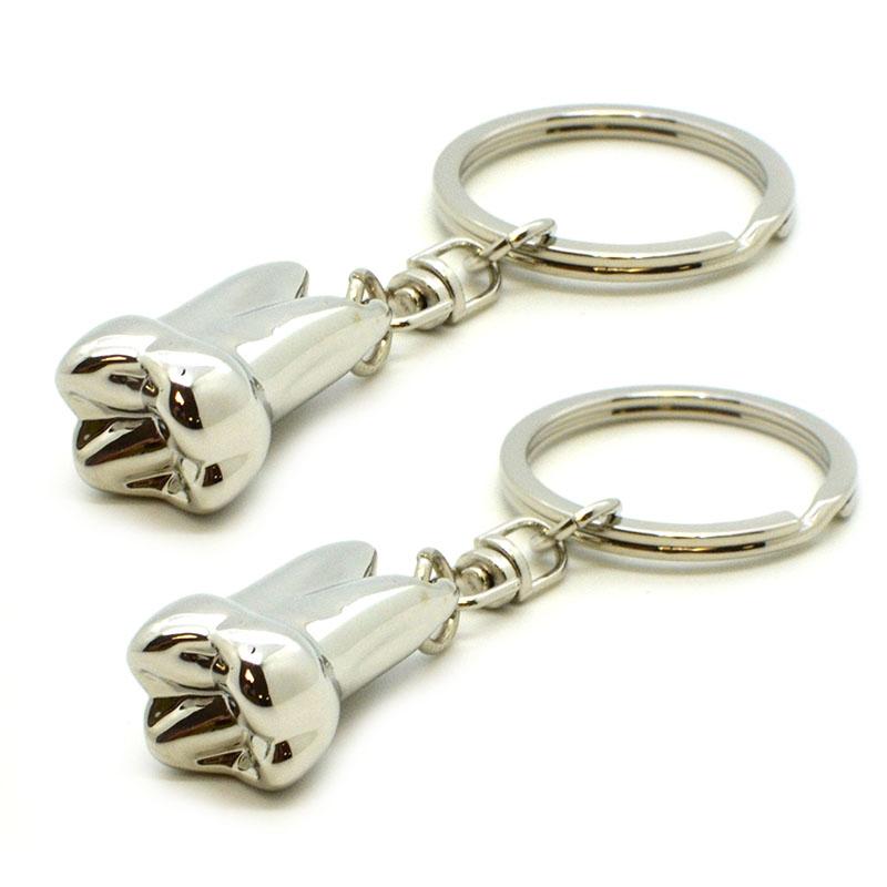 Artigifts Keyring Factory Custom Cheap 3D Metal Tooth Keychain