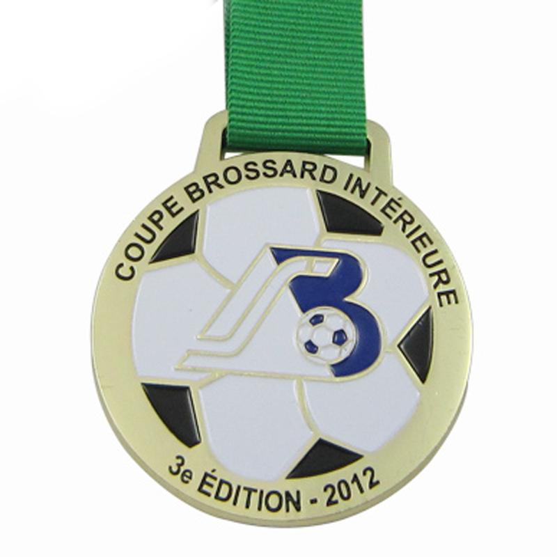 No Minimum Sale Metal Enamel Custom Logo Sports Medal Ribbon