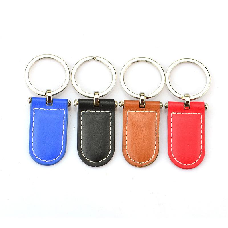 Key Ring Maker Custom Blank Pu Keychain Custom Logo Leather