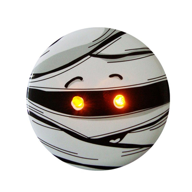 Oem Custom Printed Metal Flashing Button Badge Led Pin Lights