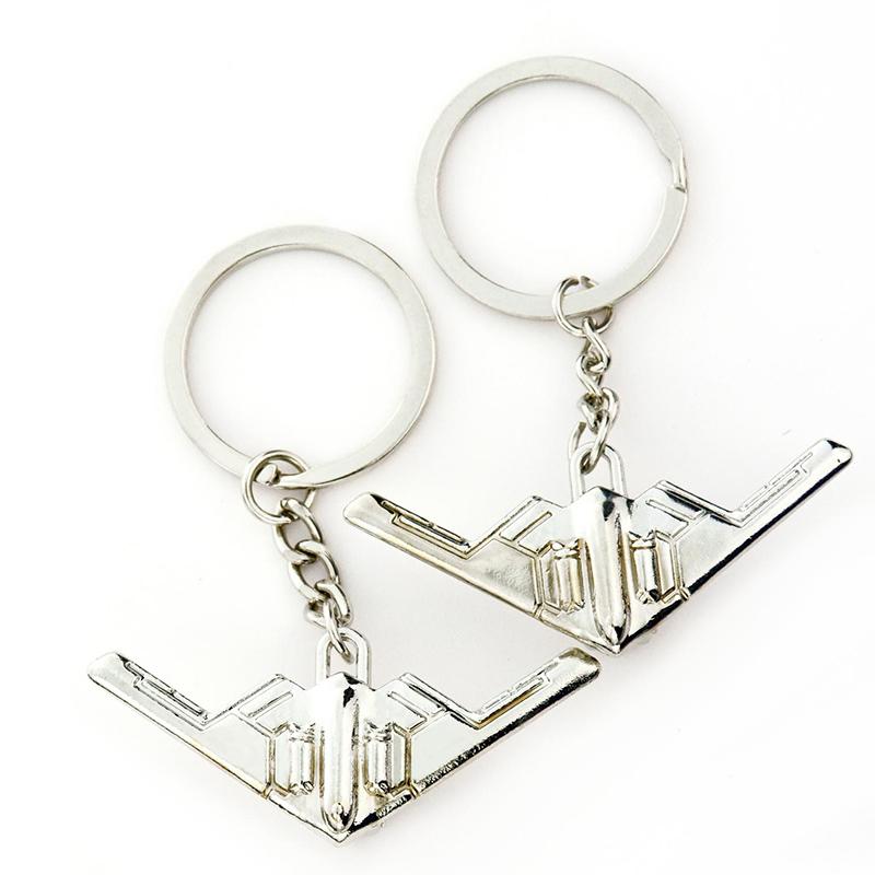 Custom Key Ring Stainless Steel Key Chain 3D Aircraft Keychain