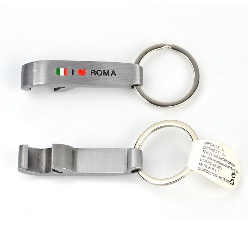 Souvenir Key Chain Holder Custom Metal Car Keychain Bottle Opener