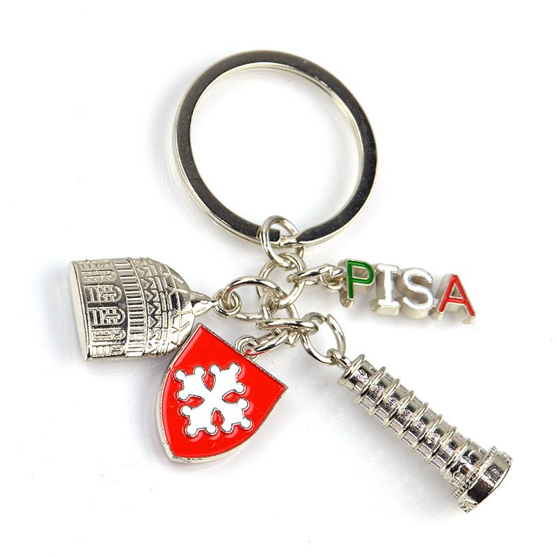 Italy Souvenir Metal Keychain Custom Design Key Chain
