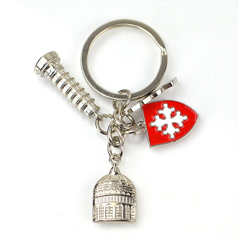 Italy Souvenir Metal Keychain Custom Design Key Chain