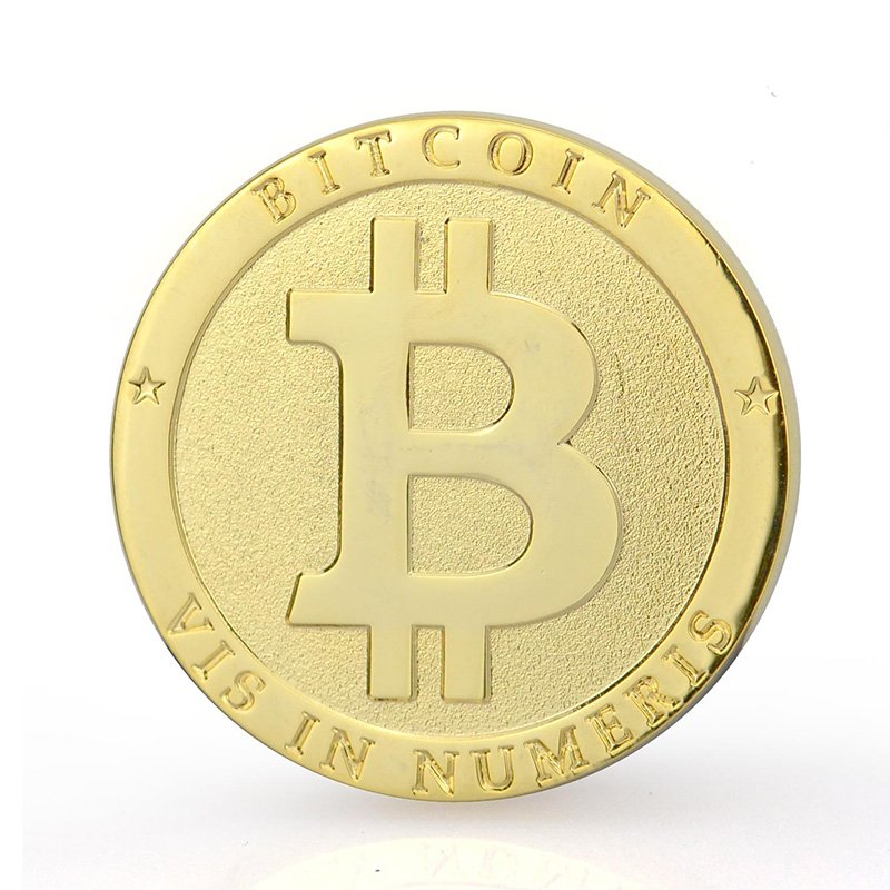 Metal Plated Gold Bit Coin Custom Bulk Cheap Bitcoin Coin