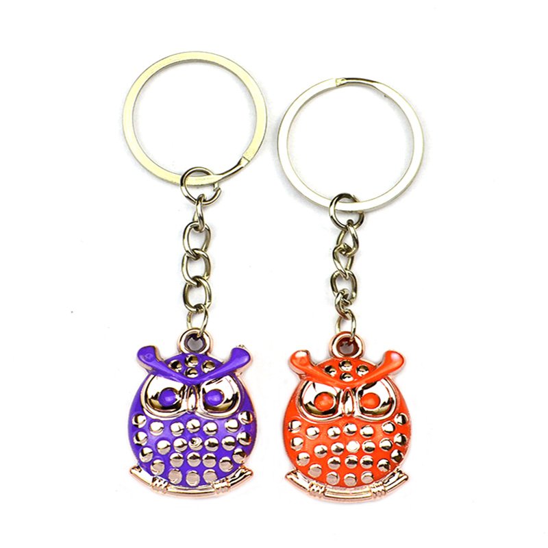Owl Key Holder Custom Rhinestone Keychain Jewelry Key Chain