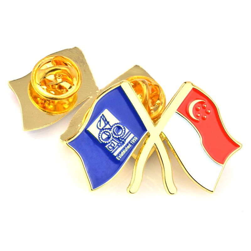 Wholesale Enamel Saudi Arabia Flag Lapel Pin Badge Metal