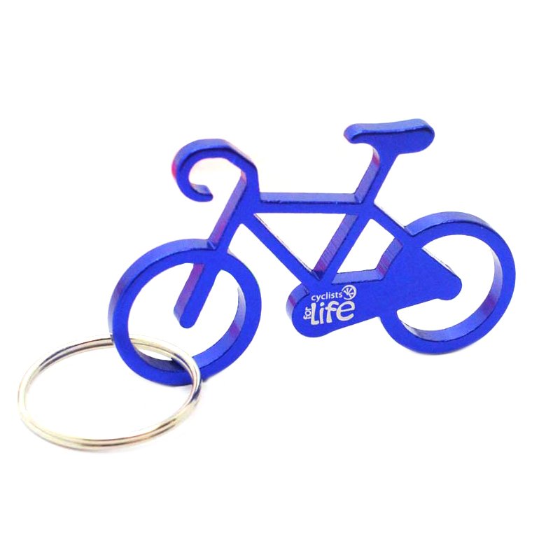 Customized Bike Keychain Aluminum Bottle Opener Key Chain