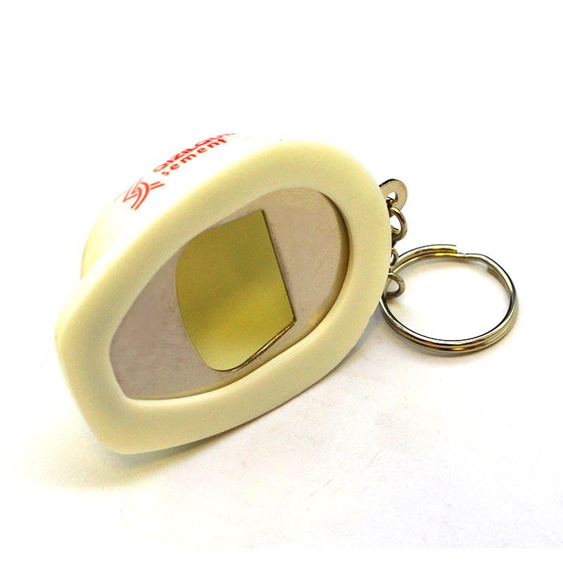 Baseball Cap Keychain Opener Custom Plastic Key Chain Ring