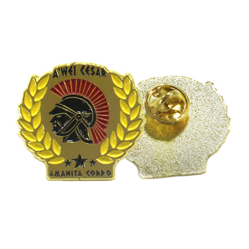 Metal Brass Lapel Pin Custom Engraved Embossed Logo Pin Badges