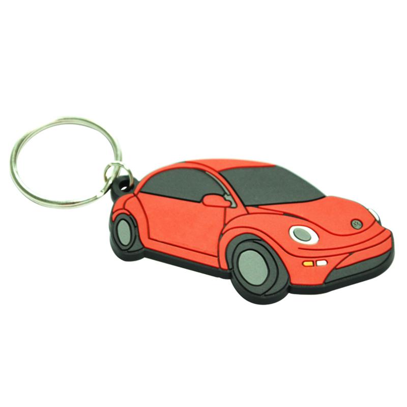 Custom Car Model Keychain Rubber Keyring Soft Pvc Key Chains