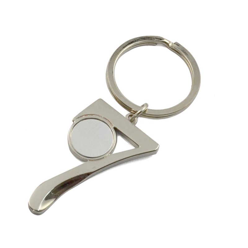 Customized Blank Number Keychain Metal Zinc Alloy Key Chains